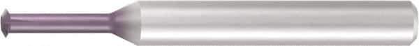 Emuge - 32 to 40 TPI, Internal Single Profile Thread Mill - #6 Noml Diam, 0.1" Cut Diam, 1/8" Shank Diam, 3 Flute, .276" Neck Length, 1-5/8" OAL, TiCN Finish - Exact Tool & Supply
