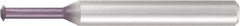 Emuge - 32 to 40 TPI, Internal Single Profile Thread Mill - #6 Noml Diam, 0.1" Cut Diam, 1/8" Shank Diam, 3 Flute, .276" Neck Length, 1-5/8" OAL, TiCN Finish - Exact Tool & Supply
