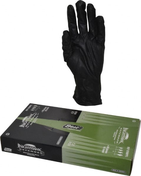 SHOWA - Size L, 6 mil, Industrial Grade, Powder Free Nitrile Disposable Gloves - Exact Tool & Supply