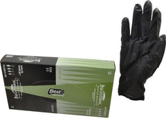 SHOWA - Size XL, 6 mil, Industrial Grade, Powder Free Nitrile Disposable Gloves - Exact Tool & Supply