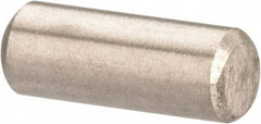 Value Collection - 3/32" Diam x 1/4" Pin Length 316 Stainless Steel Standard Dowel Pin - Bright Finish, 2 Beveled End - Exact Tool & Supply