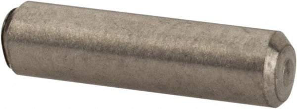 Value Collection - 3/32" Diam x 3/8" Pin Length 316 Stainless Steel Standard Dowel Pin - Bright Finish, 2 Beveled End - Exact Tool & Supply