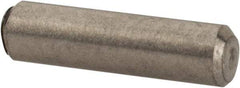 Value Collection - 3/32" Diam x 3/8" Pin Length 316 Stainless Steel Standard Dowel Pin - Bright Finish, 2 Beveled End - Exact Tool & Supply