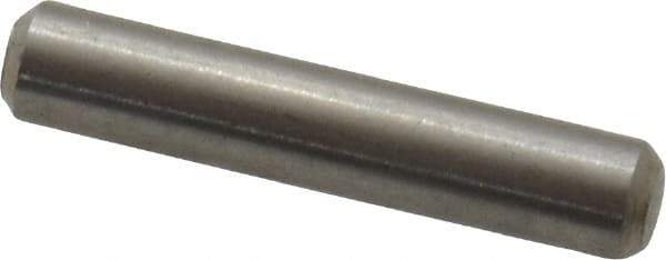 Value Collection - 3/32" Diam x 1/2" Pin Length 316 Stainless Steel Standard Dowel Pin - Bright Finish, 2 Beveled End - Exact Tool & Supply