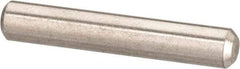 Value Collection - 1/8" Diam x 1/2" Pin Length 316 Stainless Steel Standard Dowel Pin - Bright Finish, 2 Beveled End - Exact Tool & Supply