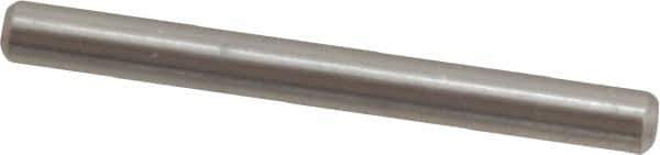 Value Collection - 1/8" Diam x 1-1/4" Pin Length 316 Stainless Steel Standard Dowel Pin - Bright Finish, 2 Beveled End - Exact Tool & Supply