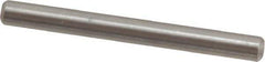 Value Collection - 1/8" Diam x 1-1/4" Pin Length 316 Stainless Steel Standard Dowel Pin - Bright Finish, 2 Beveled End - Exact Tool & Supply