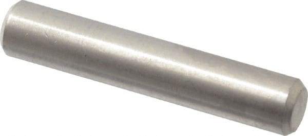 Value Collection - 3/16" Diam x 1" Pin Length 316 Stainless Steel Standard Dowel Pin - Bright Finish, 2 Beveled End - Exact Tool & Supply