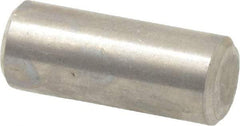 Value Collection - 1/4" Diam x 5/8" Pin Length 316 Stainless Steel Standard Dowel Pin - Bright Finish, 2 Beveled End - Exact Tool & Supply