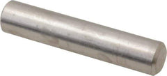 Value Collection - 1/4" Diam x 1-1/4" Pin Length 316 Stainless Steel Standard Dowel Pin - Bright Finish, 2 Beveled End - Exact Tool & Supply