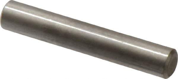 Value Collection - 1/4" Diam x 1-1/2" Pin Length 316 Stainless Steel Standard Dowel Pin - Bright Finish, 2 Beveled End - Exact Tool & Supply