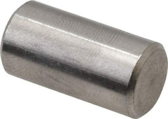Value Collection - 3/8" Diam x 3/4" Pin Length 316 Stainless Steel Standard Dowel Pin - Bright Finish, 2 Beveled End - Exact Tool & Supply