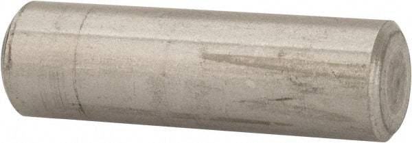 Value Collection - 3/8" Diam x 1-1/4" Pin Length 316 Stainless Steel Standard Dowel Pin - Bright Finish, 2 Beveled End - Exact Tool & Supply