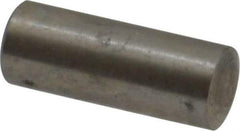 Value Collection - 4mm Diam x 10mm Pin Length 316 Stainless Steel Standard Dowel Pin - Bright Finish, 1 Rounded End - Exact Tool & Supply