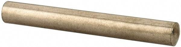 Value Collection - 4mm Diam x 32mm Pin Length 316 Stainless Steel Standard Dowel Pin - Bright Finish, 1 Rounded End - Exact Tool & Supply