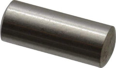 Value Collection - 5mm Diam x 12mm Pin Length 316 Stainless Steel Standard Dowel Pin - Bright Finish, 1 Rounded End - Exact Tool & Supply
