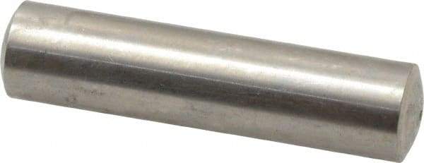 Value Collection - 8mm Diam x 32mm Pin Length 316 Stainless Steel Standard Dowel Pin - Bright Finish, 1 Rounded End - Exact Tool & Supply