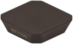 Seco - SEKN1203 M14 Grade MK1500 Carbide Milling Insert - TiCN/Al2O3 Finish, 1/8" Thick, 1/2" Inscribed Circle - Exact Tool & Supply