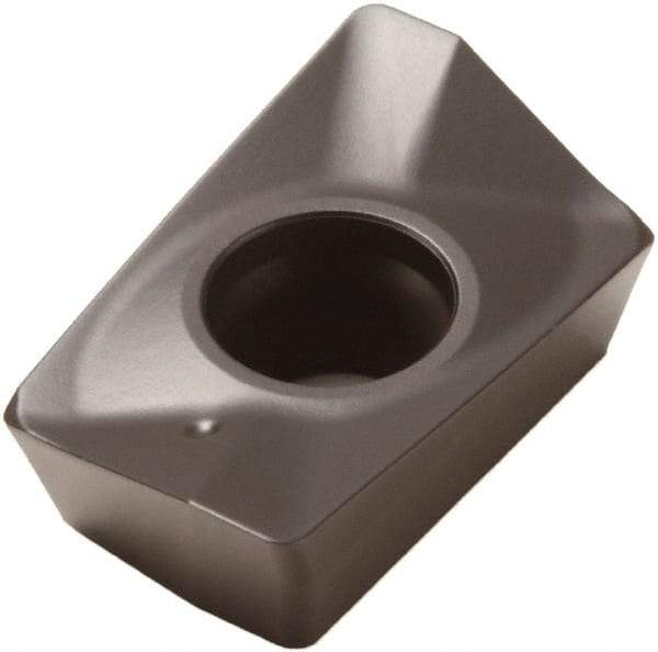 Seco - XOMX180616 M14 Grade MK1500 Carbide Milling Insert - TiCN/Al2O3 Finish, 1/4" Thick, 1/16" Corner Radius - Exact Tool & Supply