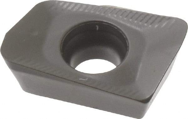 Seco - XOMX120412 ME08 Grade MP2500 Carbide Milling Insert - TiCN/Al2O3 Finish, 0.163" Thick, 0.047" Corner Radius - Exact Tool & Supply