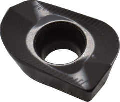 Seco - XOMX120440 ME08 Grade MP2500 Carbide Milling Insert - TiCN/Al2O3 Finish, 0.163" Thick, 0.157" Corner Radius - Exact Tool & Supply