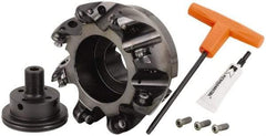 Kennametal - 8" Cut Diam, 12.7mm Max Depth, 2-1/2" Arbor Hole, 8 Inserts, RCGT 86... Insert Style, Indexable Copy Face Mill - BMD800 Cutter Style, 8,500 Max RPM, 2-1/2 High, Series KSRM - Exact Tool & Supply