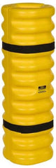 Eagle - 13" Wide x 13" Deep x 42" High, High Density Polyethylene Column Protector - Fits 4 to 6" Columns, Yellow - Exact Tool & Supply