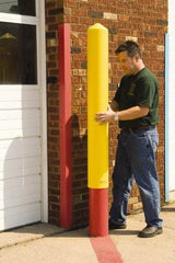 Eagle - 5" Deep x 56" High, 4" Bollard Cover - Red, High Density Polyethylene, 4 Lb, Smooth Surface - Exact Tool & Supply