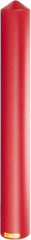 Eagle - 7-1/4" Wide x 7-1/4" Deep x 56" High, 6" Bollard Cover - Red, High Density Polyethylene, 6 Lb, Smooth Surface - Exact Tool & Supply