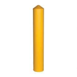Eagle - 9-1/2" Wide x 9-1/2" Deep x 57" High, 8" Bollard Cover - Yellow, High Density Polyethylene, 8 Lb, Smooth Surface - Exact Tool & Supply