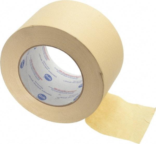Intertape - 3" Wide x 60 Yd Long White Paper Masking Tape - Series PG5, 6.3 mil Thick, 25 In/Lb Tensile Strength - Exact Tool & Supply