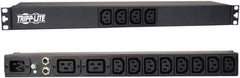 Tripp-Lite - 14 Outlets, 100/240 Volts, 20 Amps, 15' Cord, Power Outlet Strip - Rack Mount, C13/C19 NEMA Configuration, 19" Strip - Exact Tool & Supply