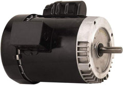 US Motors - 1 Max hp, 1,725 Max RPM, Single Cap Start Electric AC DC Motor - 115/208-230 V Input, Single Phase, 56C Frame, 5/8" Shaft Diam, C-Face Mount, ODP Enclosure - Exact Tool & Supply