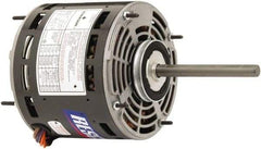 US Motors - 1/2 Max hp, 1,075 Max RPM, Permanent Split Cap Electric AC DC Motor - 208-230 V Input, Single Phase, 48Y Frame, 1/2" Shaft Diam, Stud Mount, TEAO Enclosure - Exact Tool & Supply