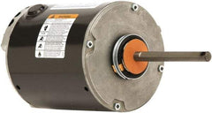 US Motors - 1/2 Max hp, 1,075 Max RPM, Permanent Split Cap Electric AC DC Motor - 208-230 V Input, Single Phase, 48Y Frame, 1/2" Shaft Diam, Belly Band Mount, TEAO Enclosure - Exact Tool & Supply