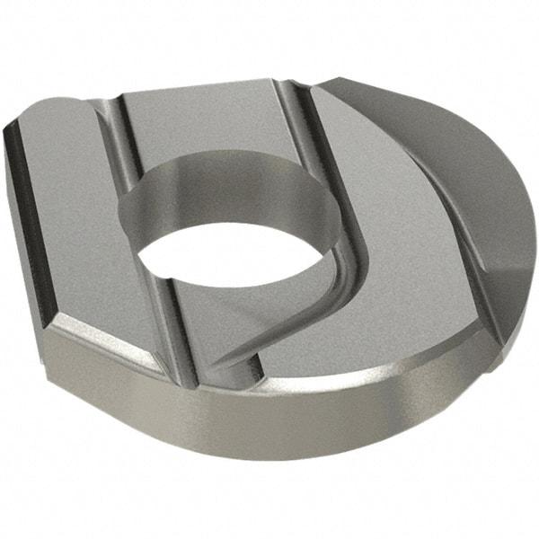 Iscar - HCCD.50-R.031 QF Grade IC908 Carbide Milling Insert - TiAlN Finish, 0.102" Thick, 0.031" Corner Radius - Exact Tool & Supply