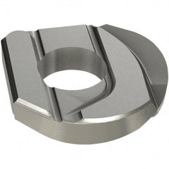 Iscar - HCCD.50-R.031 QF Grade IC908 Carbide Milling Insert - TiAlN Finish, 0.102" Thick, 0.031" Corner Radius - Exact Tool & Supply