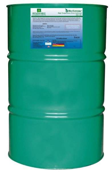 Renewable Lubricants - 55 Gal Drum Synthetic/Graphite Lubricant - White, -28°F to 2,000°F, Food Grade - Exact Tool & Supply