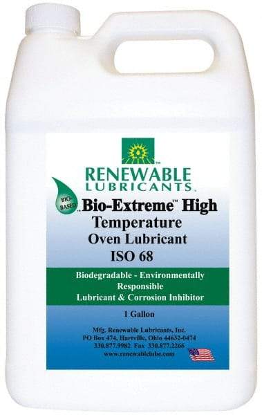 Renewable Lubricants - 1 Gal Bottle Synthetic/Graphite Penetrant/Lubricant - White, -28°F to 2,000°F, Food Grade - Exact Tool & Supply
