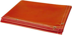 Steiner - 6' High x 6' Wide Vinyl Welding Curtain - Orange - Exact Tool & Supply
