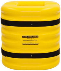 Eagle - 24" Wide x 24" Deep x 24" High, High Density Polyethylene Column Protector - Fits 10" Columns, Yellow - Exact Tool & Supply