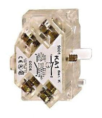 Square D - NO/NC, Multiple Amp Levels, Electrical Switch Contact Block - 125 VAC and 240 VAC, Screw Terminal, 30mm Hole, For Use with 9001K/SK - Exact Tool & Supply
