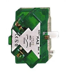 Square D - Multiple Amp Levels, Electrical Switch Contact Block - 125 VAC and 240 VAC, Screw Terminal, 30mm Hole, For Use with 9001K/SK - Exact Tool & Supply