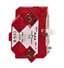Square D - NC, Multiple Amp Levels, Electrical Switch Contact Block - 125 VAC and 240 VAC, Screw Terminal, 30mm Hole, For Use with 9001K/SK - Exact Tool & Supply