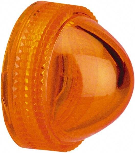 Schneider Electric - Round Pilot and Indicator Light Lens - Amber - Exact Tool & Supply