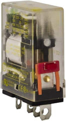 Square D - 1 hp at 240 Volt & 1/2 hp at 120 Volt, Electromechanical Plug-in General Purpose Relay - 12 Amp at 240 VAC, SPDT, 120 VAC at 50/60 Hz - Exact Tool & Supply