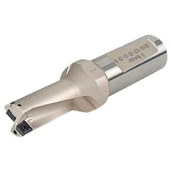 Iscar - 120mm Max Drill Depth, 5xD, 24mm Diam, Indexable Insert Drill - 2 Inserts, 25mm Shank Diam, Whistle Notch Shank - Exact Tool & Supply
