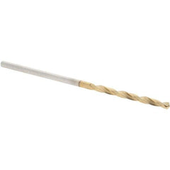 Guhring - #54 118° High Speed Steel Jobber Drill - TiN Finish, Right Hand Cut, Spiral Flute, Straight Shank, 40mm OAL, Standard Point - Exact Tool & Supply