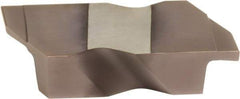 Sumitomo - 2041SG Grade EH520V, 0.041" Cutting Width Carbide Grooving Insert - 0.05" Max Depth of Cut, Neutral, 0.002 to 0.005" Corner Radius, TiAlN Finish - Exact Tool & Supply