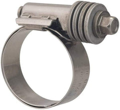 Value Collection - 13/16 to 1-1/2" Hose, 9/16" Wide x 0.6" Thick, Constant Torque Clamp - 13/16 to 1-1/2" Diam, Grade 301 & 410 Stainless Steel Screw - Exact Tool & Supply